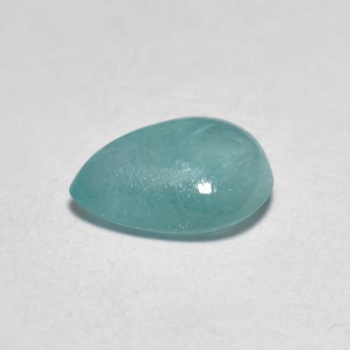 Grandidiérite Vert bleu pâle naturelle En forme de poire, 0.96 ct, Transparent