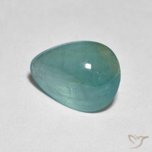 2.17ct Naturel Turquoise Grandidierite, En forme de poire, Translucide