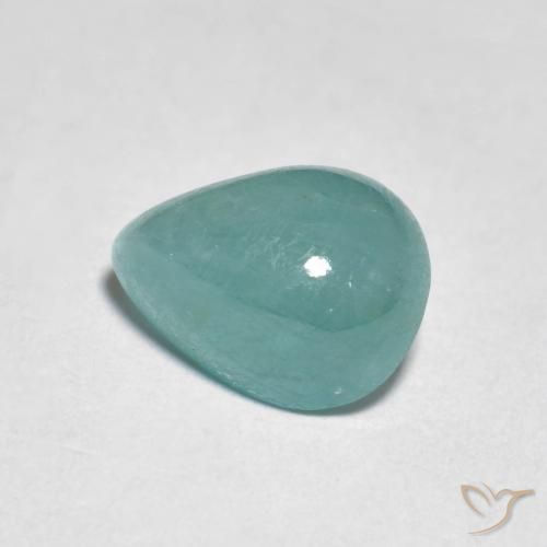 Grandidiérite Vert bleu naturelle En forme de poire, 1.94 ct, Translucide