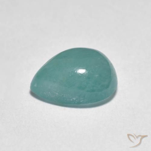 Grandidiérite Vert bleu naturelle En forme de poire, 1.94 ct, Translucide