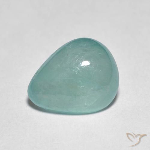 2.79ct Naturel Bleu vert moyen Grandidiérite, En forme de poire, Translucide
