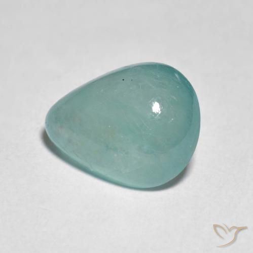 Grandidiérite Bleu vert moyen naturelle En forme de poire, 2.79 ct, Translucide