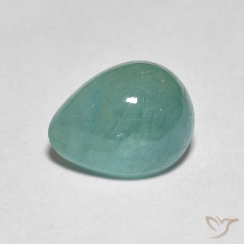 2.12ct Naturel Vert bleuâtre Grandidiérite, En forme de poire, Translucide