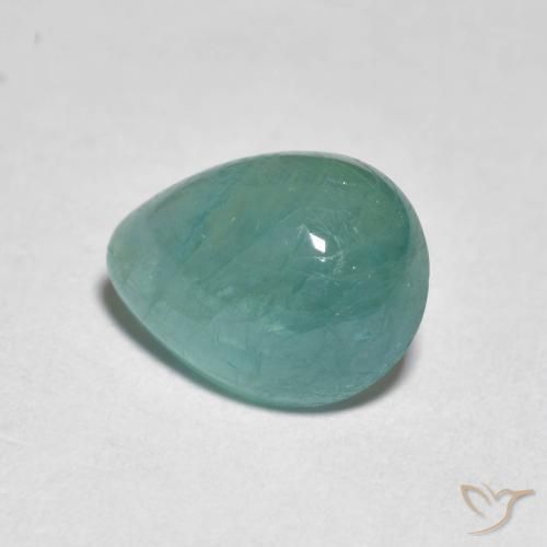 Grandidiérite Vert bleuâtre naturelle En forme de poire, 2.12 ct, Translucide