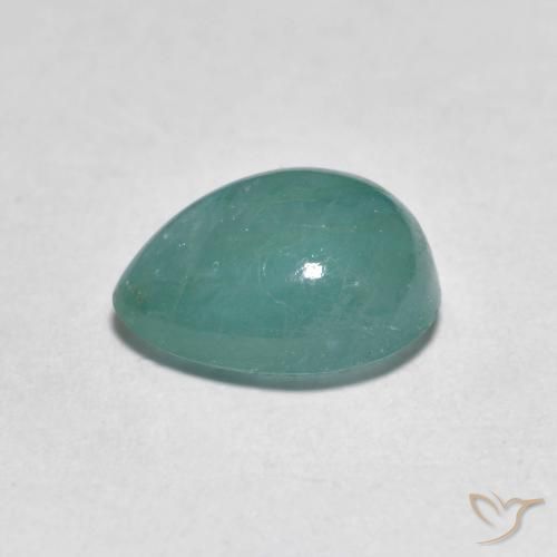 Grandidiérite Vert bleuâtre naturelle En forme de poire, 2.12 ct, Translucide