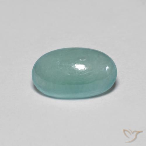 1.07ct Naturel Vert clair bleuâtre Grandidiérite, ovale, Translucide