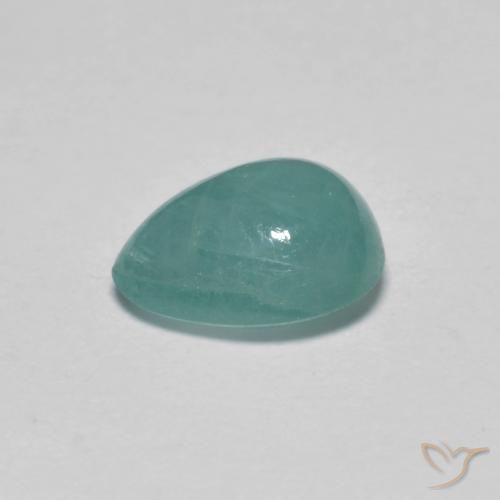 Grandidiérite Bleu verdâtre naturelle En forme de poire, 0.99 ct, Translucide