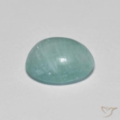 Grandidiérite Vert bleuâtre naturelle ovale, 2.53 ct, Translucide