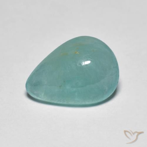 2.85ct Naturel Vert bleu pâle Grandidiérite, En forme de poire, Translucide