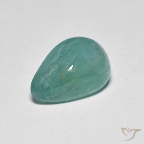 Grandidiérite Vert bleu naturelle En forme de poire, 2.25 ct, Translucide