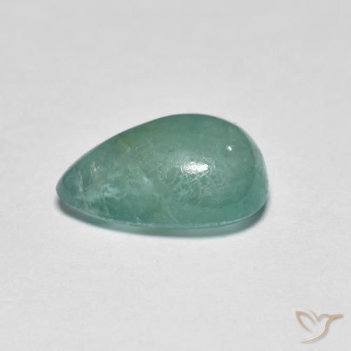 Grandidiérite Vert bleu naturelle En forme de poire, 2.25 ct, Translucide