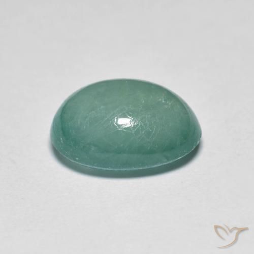 Grandidiérite Vert clair bleuâtre naturelle ovale, 2.88 ct, Translucide