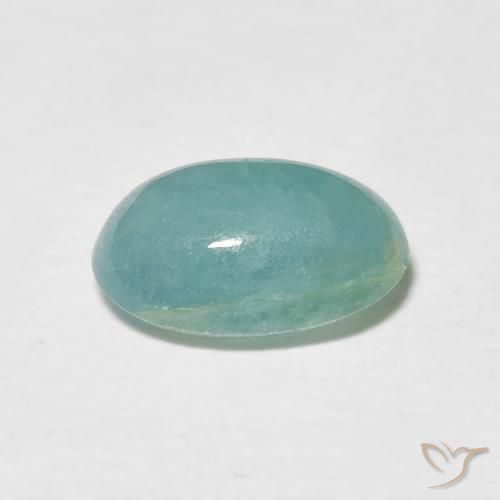 Grandidiérite Turquoise naturelle ovale, 2.75 ct, Translucide