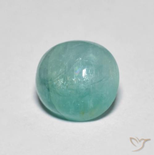 Grandidiérite Vert bleu moyen-foncé naturelle ovale, 1.61 ct, Translucide