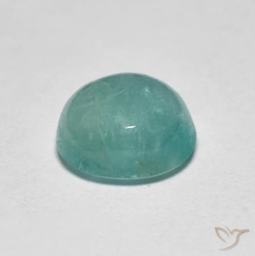 Grandidiérite Vert bleu moyen-foncé naturelle ovale, 1.61 ct, Translucide