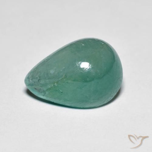 4.13ct Naturel Bleu verdâtre Grandidierite, En forme de poire, Translucide