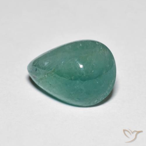 Grandidiérite Bleu verdâtre naturelle En forme de poire, 4.13 ct, Translucide