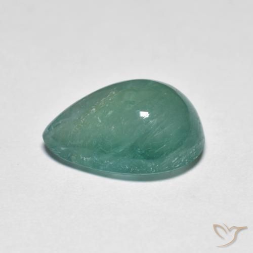 Grandidiérite Bleu verdâtre naturelle En forme de poire, 4.13 ct, Translucide