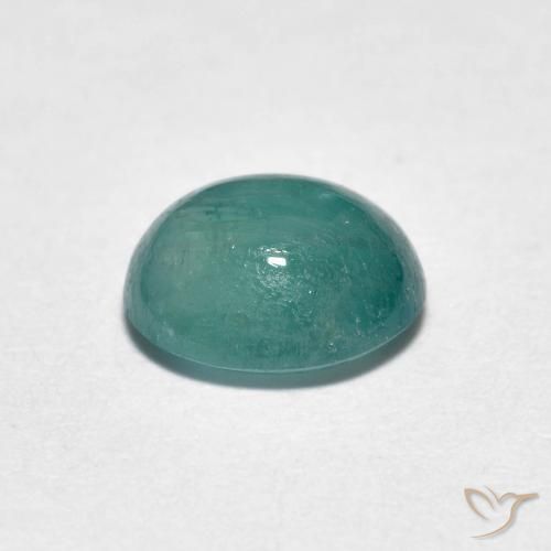 Grandidiérite Bleu vert moyen naturelle ovale, 1.21 ct, Translucide
