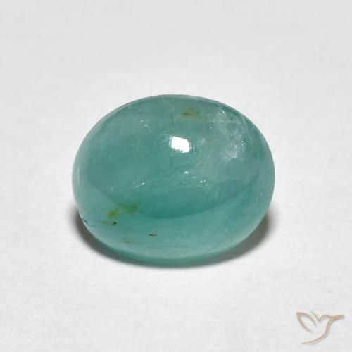 2.44ct Naturel Bleu verdâtre Grandidierite, ovale, Translucide