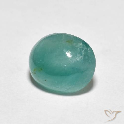 Grandidiérite Bleu verdâtre naturelle ovale, 2.44 ct, Translucide