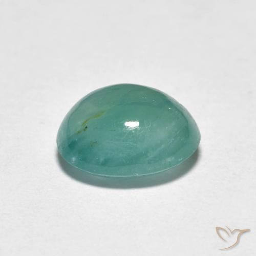 Grandidiérite Bleu verdâtre naturelle ovale, 2.44 ct, Translucide