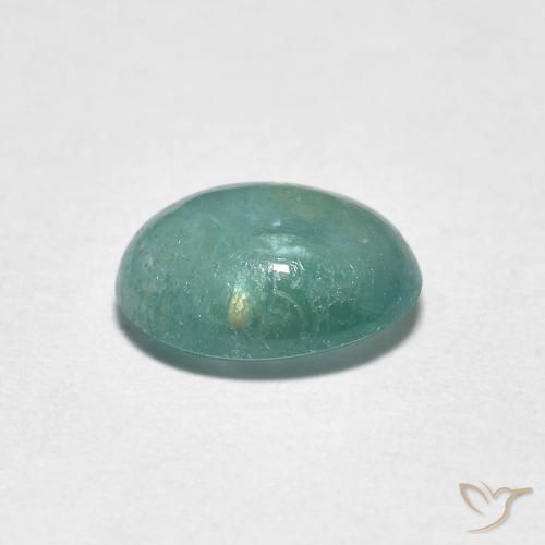 Grandidiérite Vert bleu naturelle ovale, 1.40 ct, Translucide