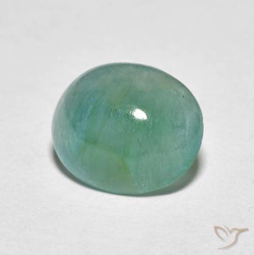Grandidiérite Ton vert et bleu naturelle ovale, 2.98 ct, Translucide