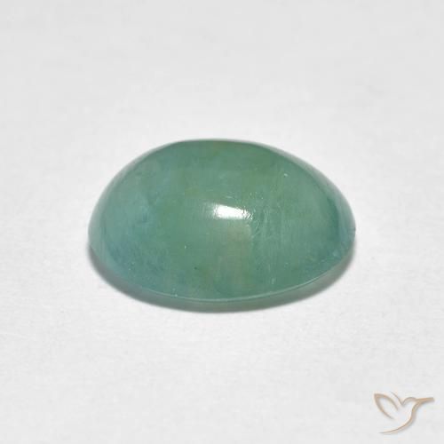 Grandidiérite Ton vert et bleu naturelle ovale, 2.98 ct, Translucide
