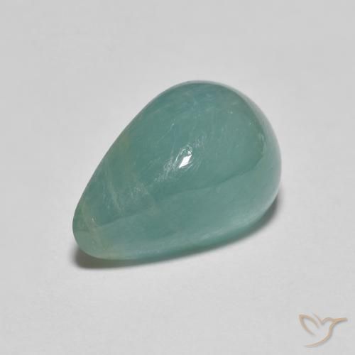 4.27ct Naturel Vert clair bleuâtre Grandidierite, En forme de poire, Translucide