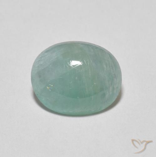 1.64ct Naturel Turquoise pale Grandidierite, ovale, Translucide