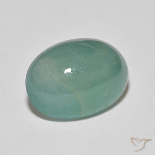 Grandidiérite Vert bleuâtre naturelle ovale, 8.02 ct, Translucide