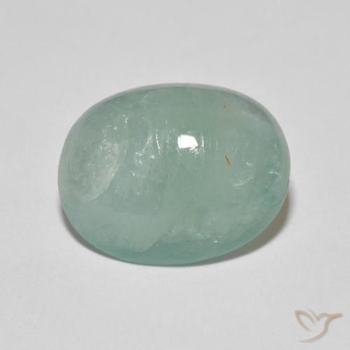 6.72ct Naturel Bleu verdâtre pâle Grandidierite, ovale, Translucide