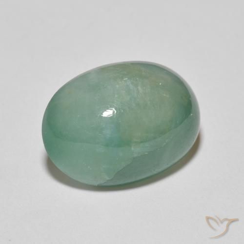 Grandidiérite Vert bleuâtre naturelle ovale, 8.15 ct, Translucide