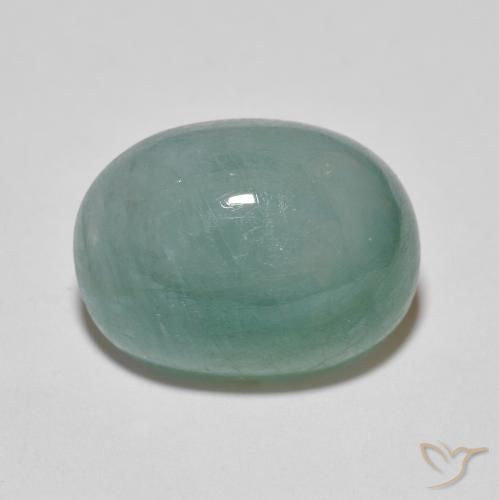 9.51ct Naturel Vert clair bleuâtre Grandidierite, ovale, Translucide