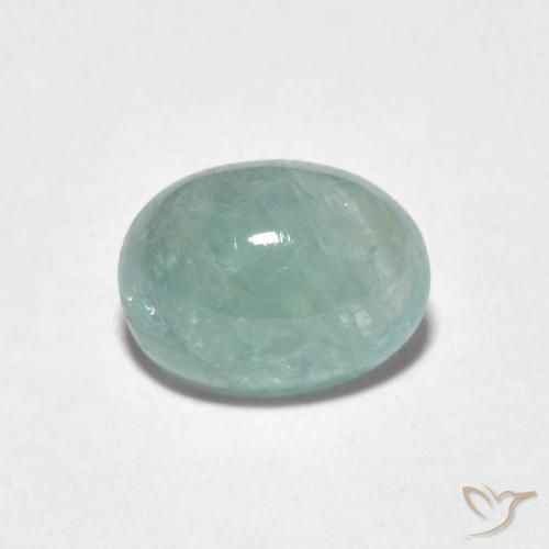 1.82ct Naturel Bleu verdâtre pâle Grandidiérite, ovale, Translucide