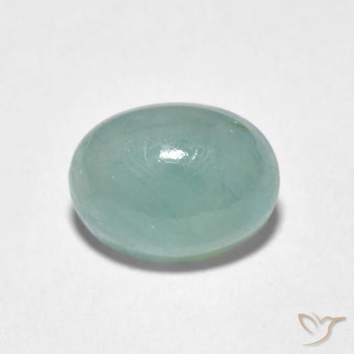2.10ct Naturel Vert clair bleuâtre Grandidiérite, ovale, Translucide