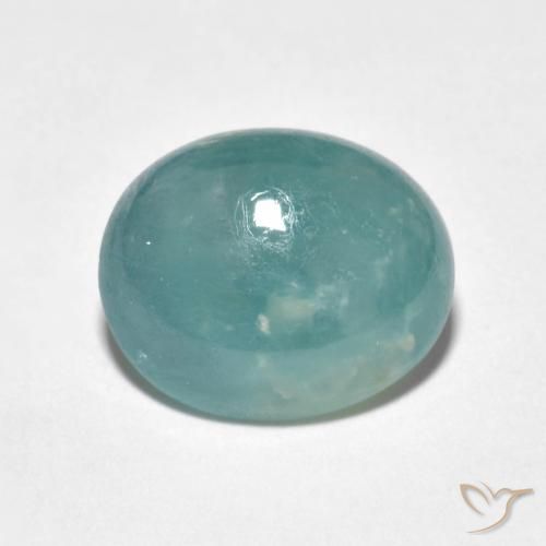 Grandidiérite Turquoise naturelle ovale, 4.83 ct, Translucide