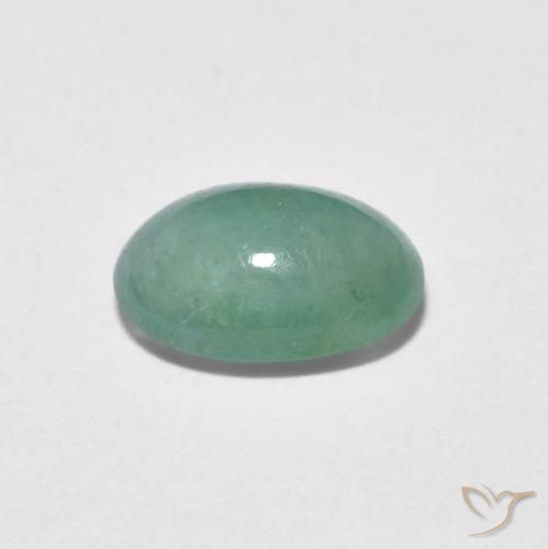 Grandidierite Vert bleu naturelle ovale, 1.35 ct, Translucide
