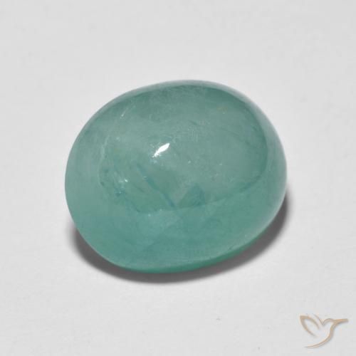 Grandidiérite Turquoise naturelle ovale, 5.61 ct, Translucide