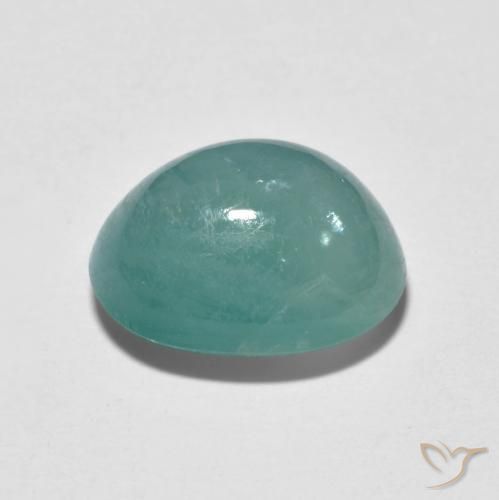 Grandidiérite Turquoise naturelle ovale, 5.61 ct, Translucide