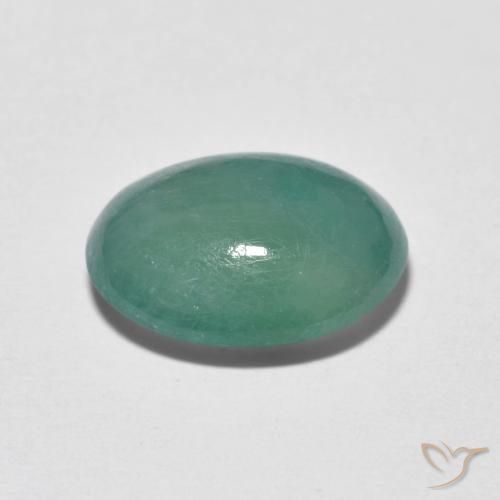 Grandidiérite Bleu verdâtre naturelle ovale, 3.45 ct, Translucide