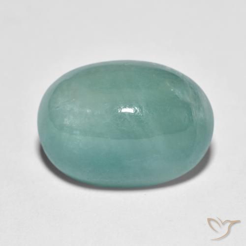 8.92ct Naturel Bleu vert moyen Grandidierite, ovale, Translucide
