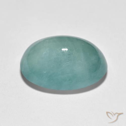 Grandidiérite Bleu vert moyen naturelle ovale, 8.92 ct, Translucide