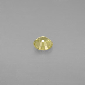 Grenat grossulaire jaune naturelle coupe roude, 0,50 ct, VVS-VS