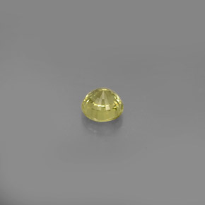 Grenat grossulaire jaune naturelle coupe roude, 0,58 ct, VS