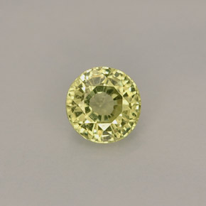 Grenat grossulaire jaune naturelle coupe roude, 0,50 ct, VS