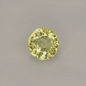 Grenat grossulaire jaune naturelle coupe roude, 0,50 ct, VS