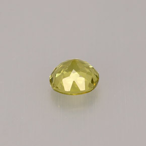 Grenat grossulaire jaune naturelle coupe roude, 0,59 ct, VS-SI