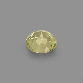 Grenat grossulaire jaune naturelle coupe roude, 0,66 ct, VS